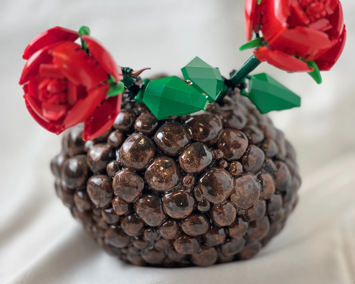 Decorative ceramic planter cover