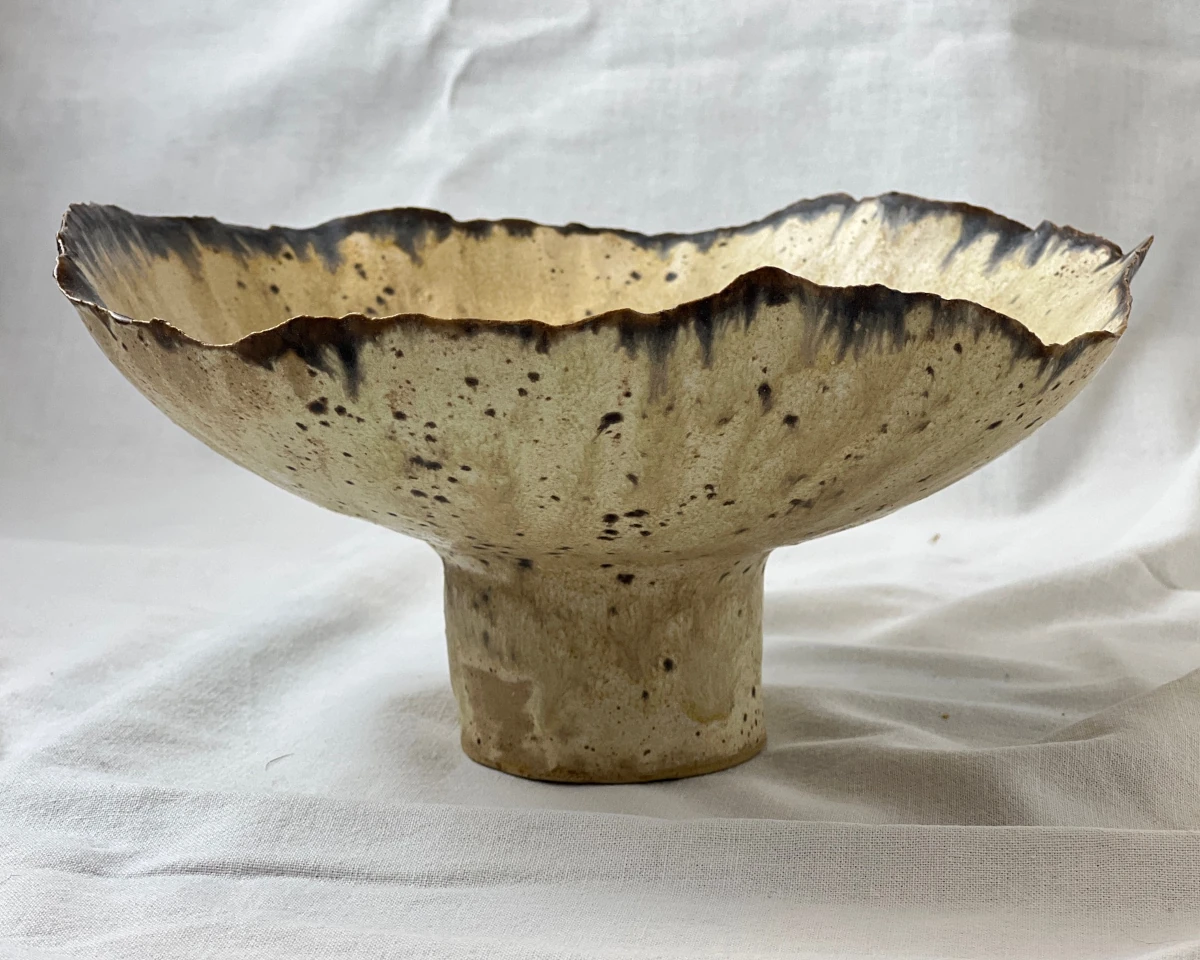 Decorative Ceramic Pedestal Bowl