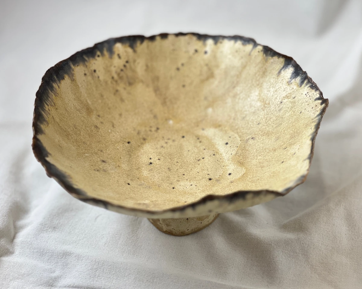 Decorative Ceramic Pedestal Bowl