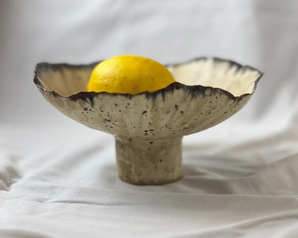 Decorative Ceramic Pedestal Bowl