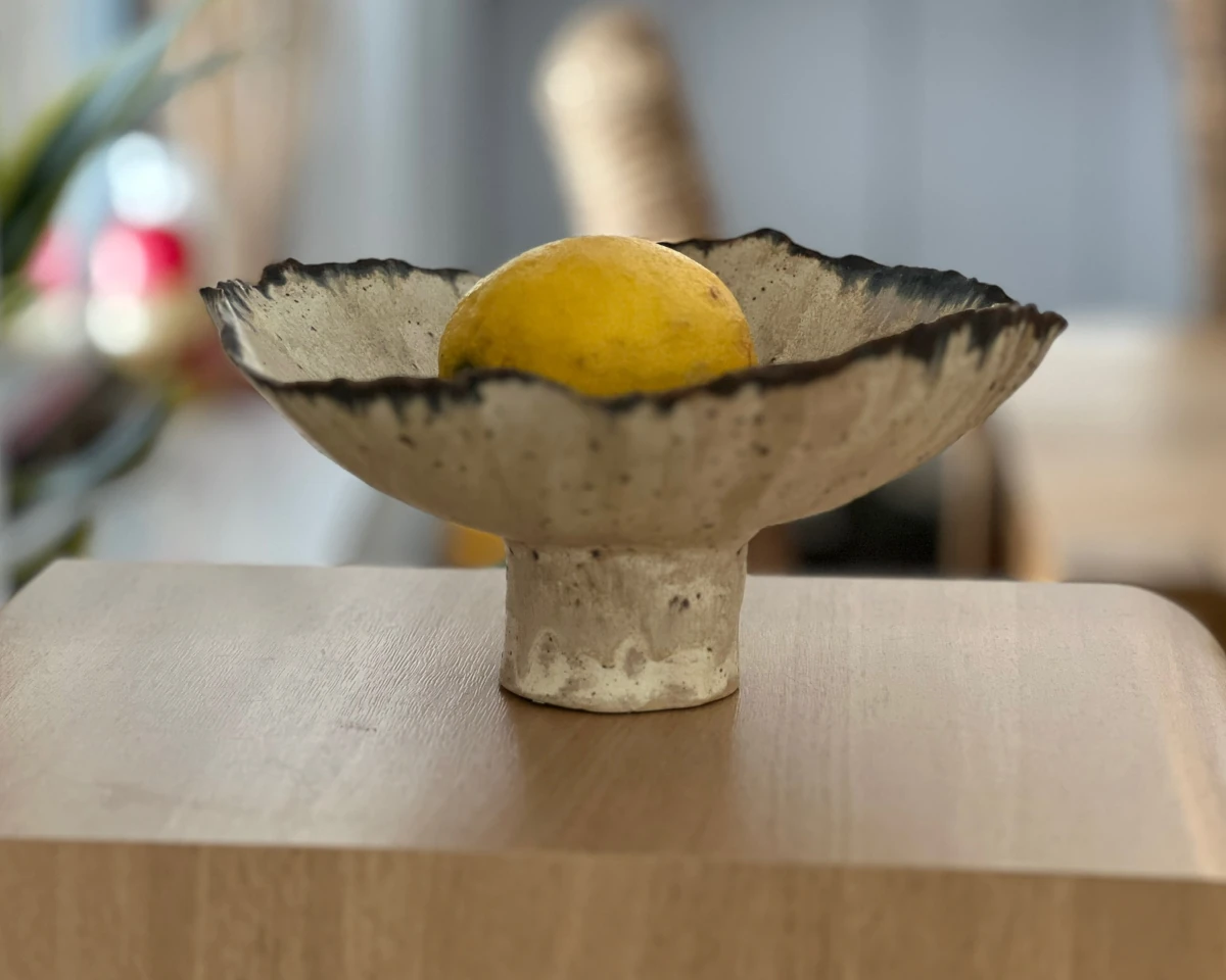 Decorative Ceramic Pedestal Bowl