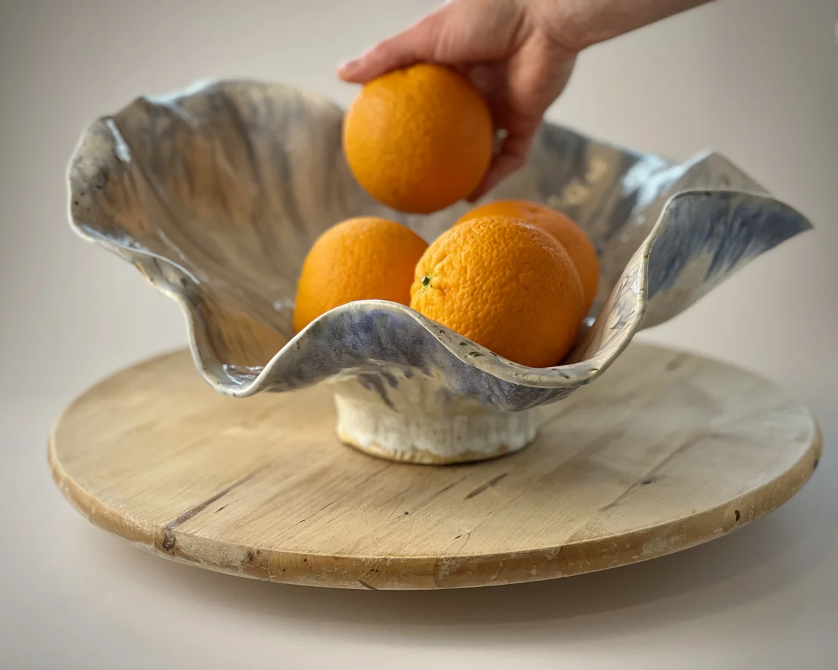 Ręcznie formowana ceramiczna misa dekoracyjna